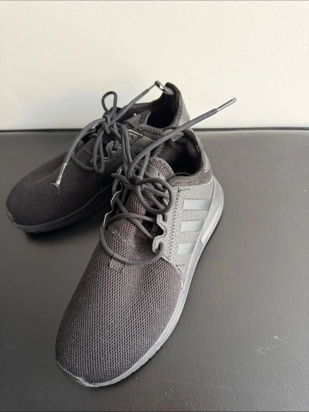 adidas Kids All-Black Lightweight Sneakers